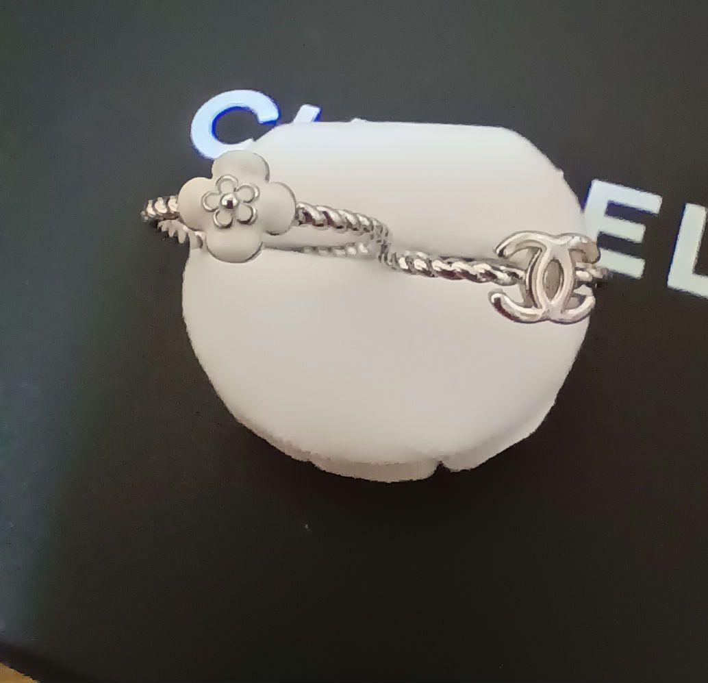 CHANEL ホワイトフラワー CCロゴ リングセット　ノベルティ