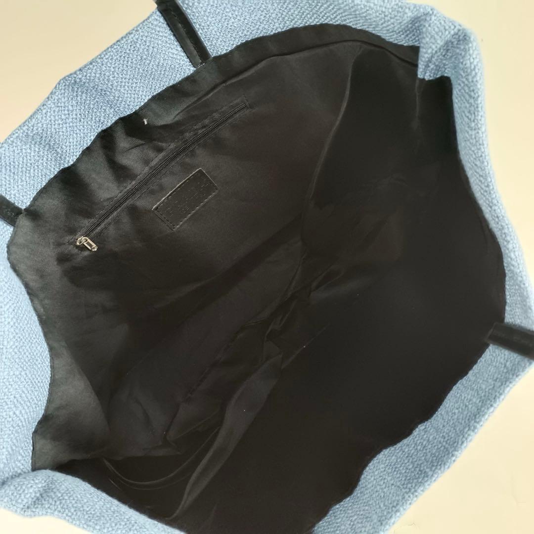 PRADA トートバッグ ブルー ノベルティ 大容量 ランチバッグ bl3