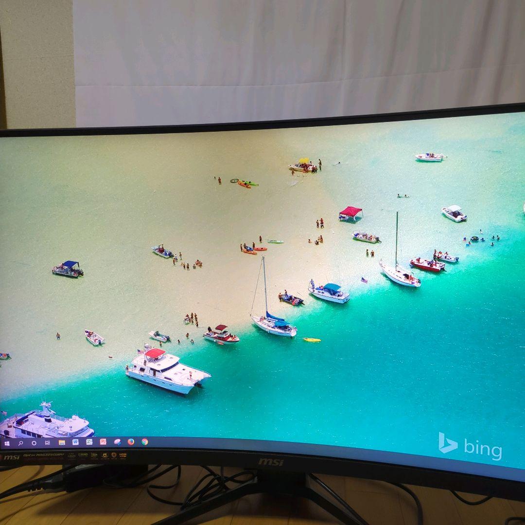 訳アリ msi 4kモニター MAG321CURV 湾曲モニター