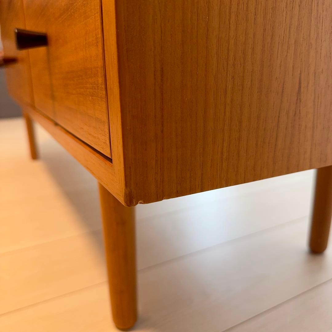 CHLOROS 北欧 ワイドチェスト 116cm チーク クロロス