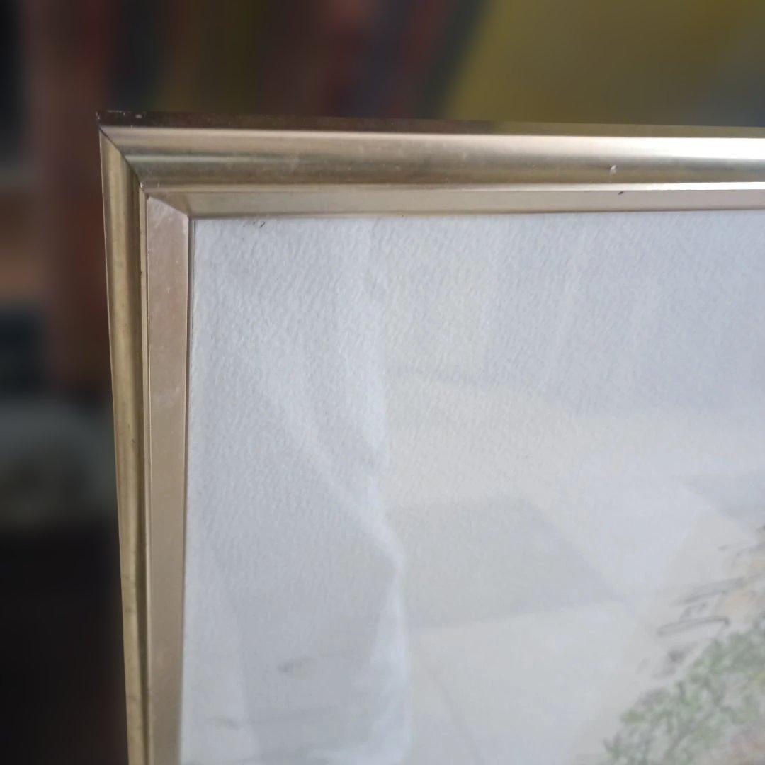 7776)水彩画　藤森悠二（ふじもりゆうじ）の「シャンゼリゼ通り」