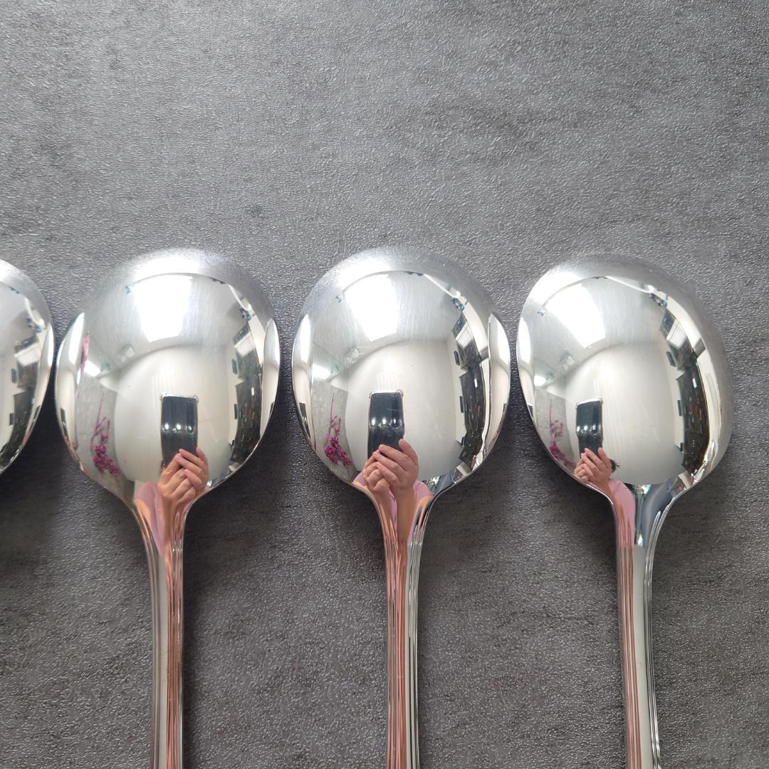 希少 美品 クリストフル アメリカ コンソメスプーン 6点