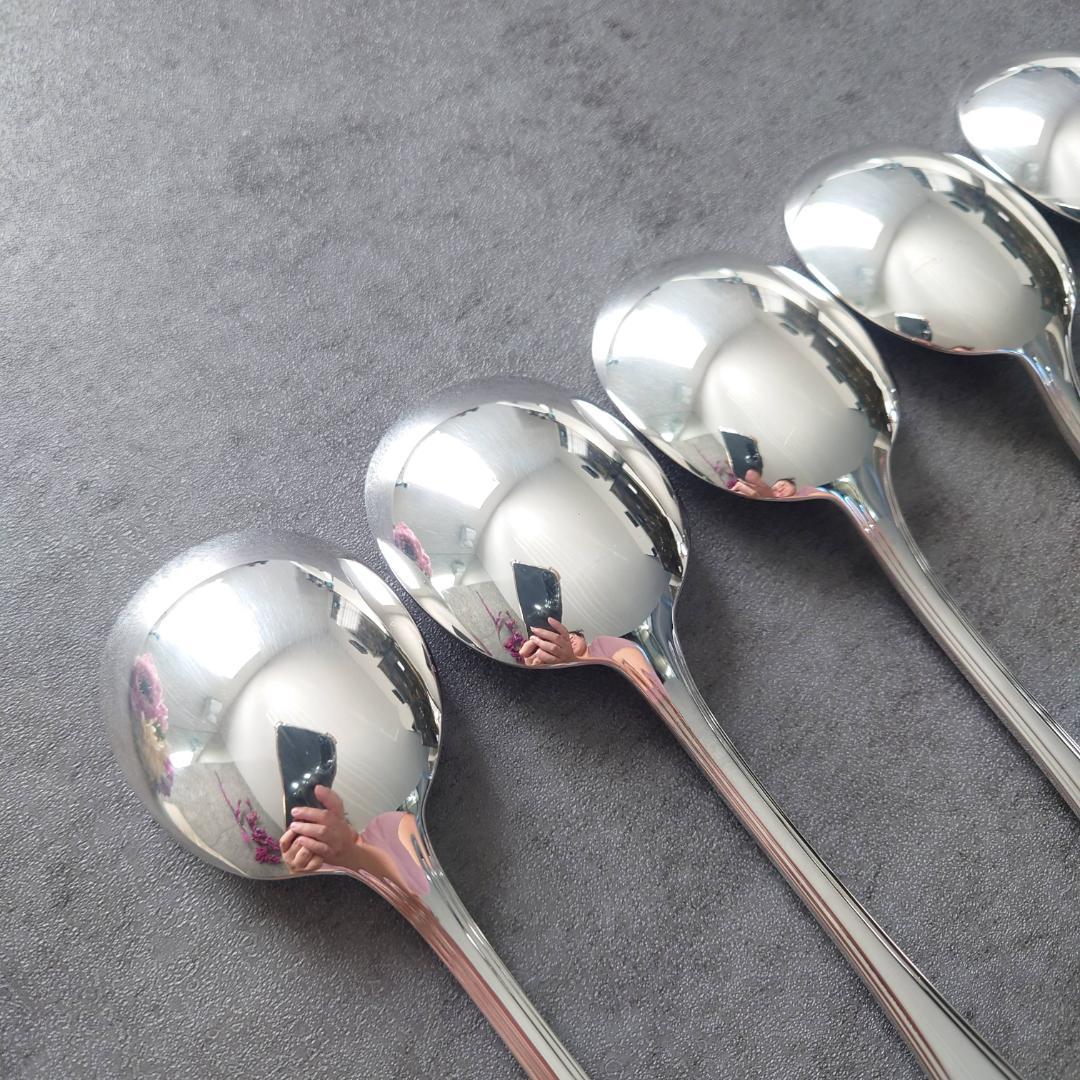 希少 美品 クリストフル アメリカ コンソメスプーン 6点