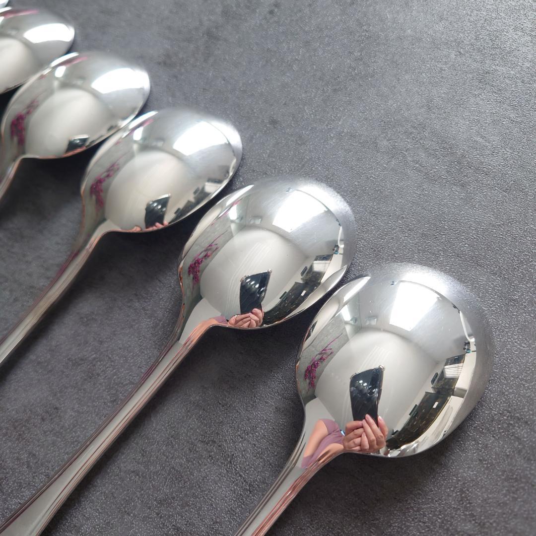 希少 美品 クリストフル アメリカ コンソメスプーン 6点