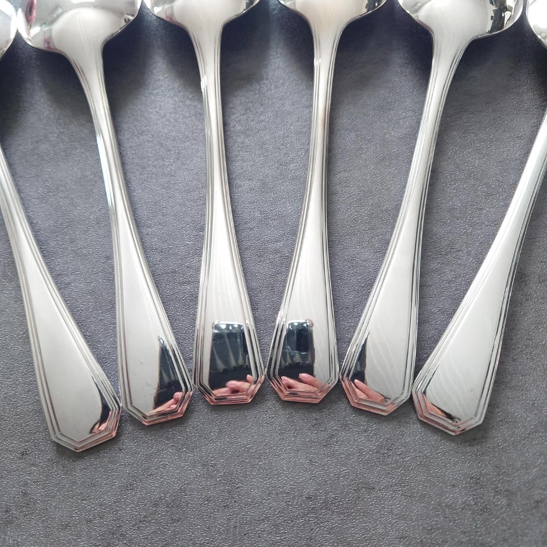 希少 美品 クリストフル アメリカ コンソメスプーン 6点