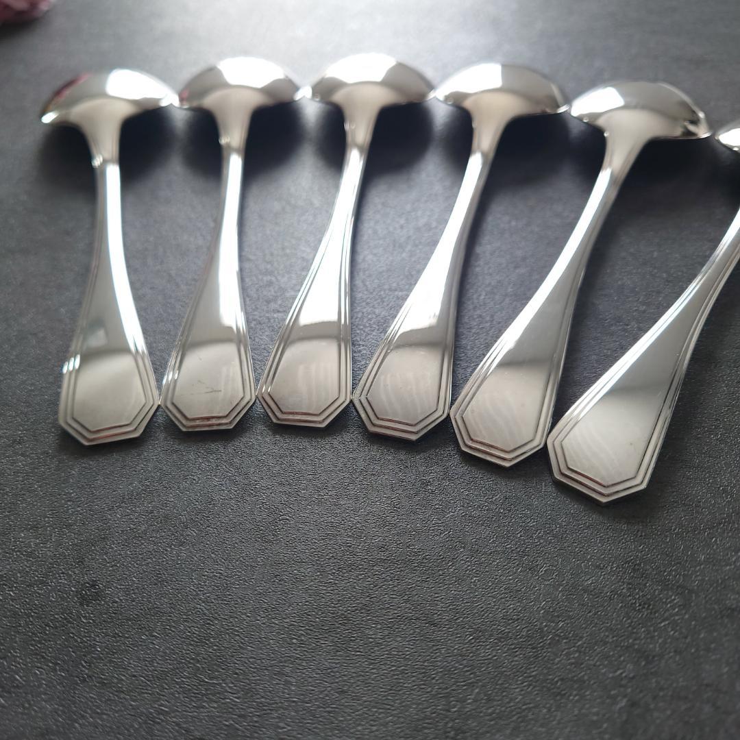 希少 美品 クリストフル アメリカ コンソメスプーン 6点