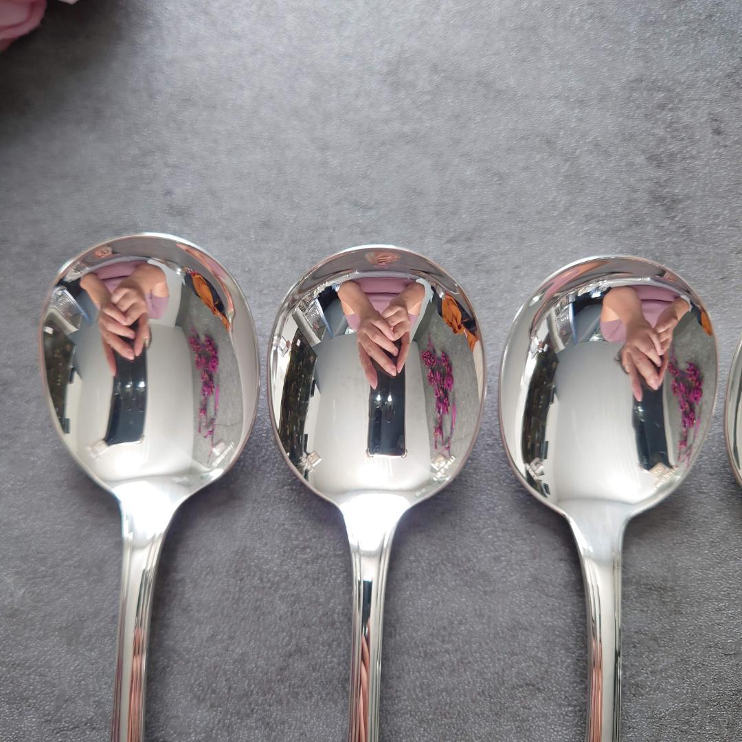 希少 美品 クリストフル アメリカ コンソメスプーン 6点