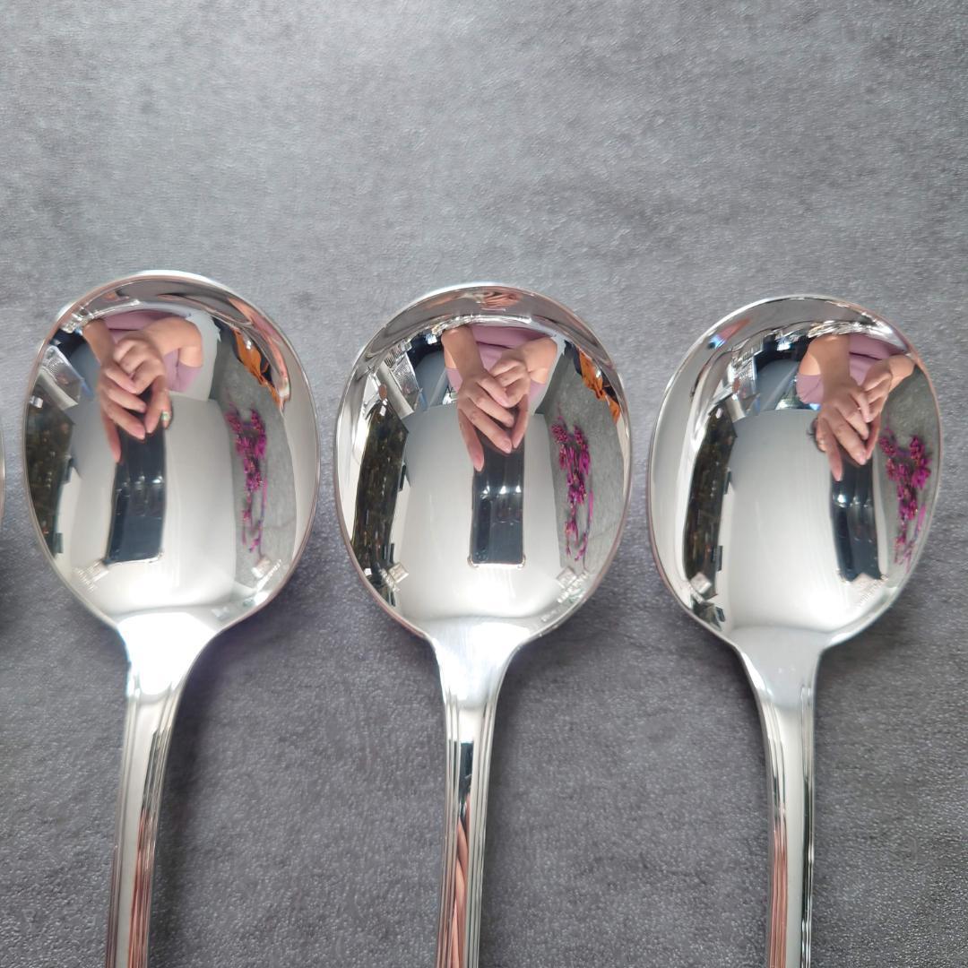 希少 美品 クリストフル アメリカ コンソメスプーン 6点