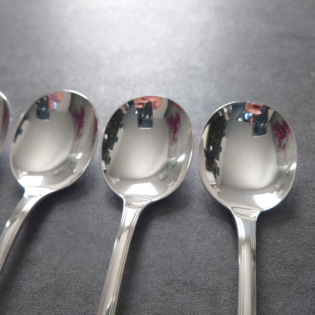 希少 美品 クリストフル アメリカ コンソメスプーン 6点