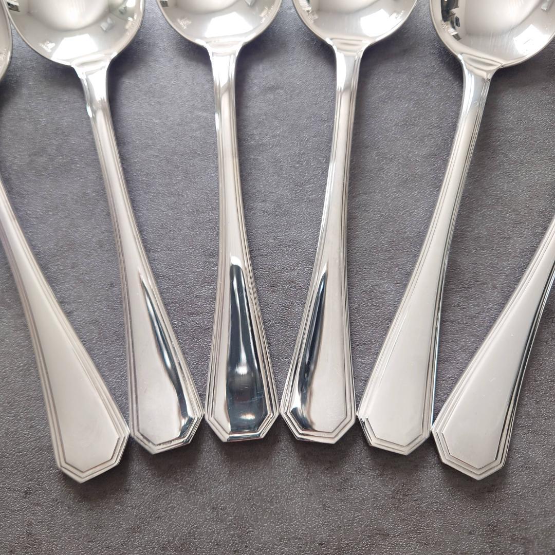 希少 美品 クリストフル アメリカ コンソメスプーン 6点