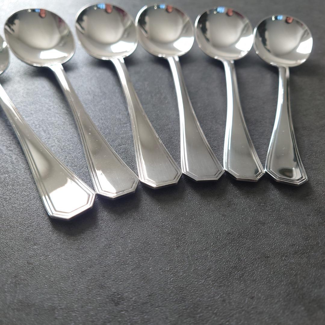 希少 美品 クリストフル アメリカ コンソメスプーン 6点