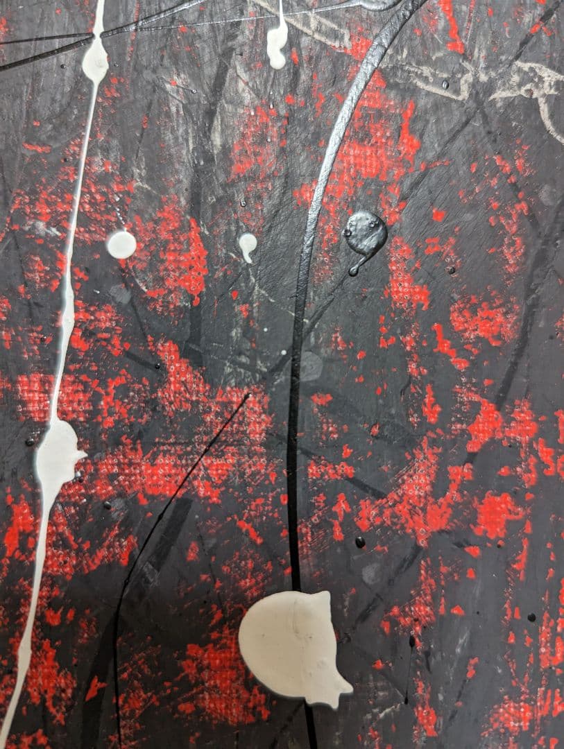 アクリル画　Ｆ8　抽象画　絵画　美術品　現代絵画　アート　コンテンポラリー　戦争