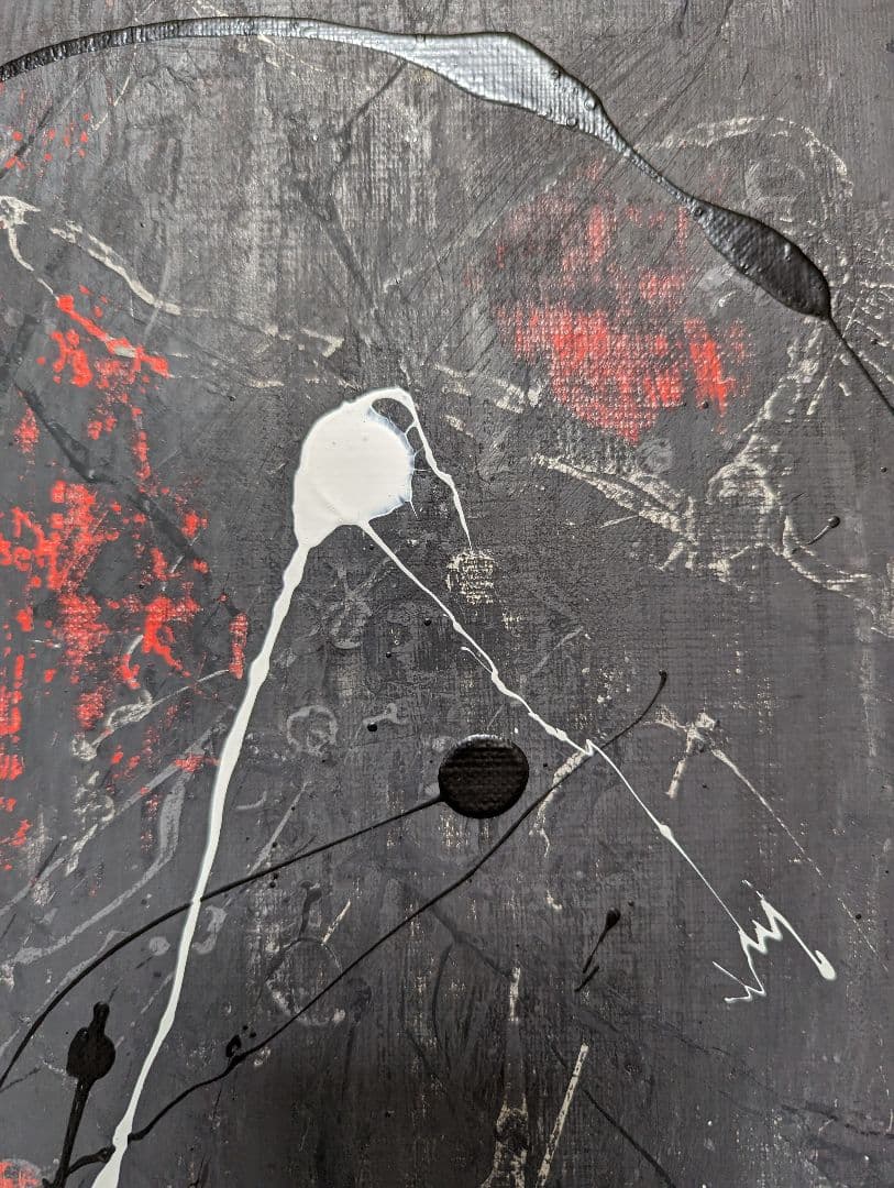 アクリル画　Ｆ8　抽象画　絵画　美術品　現代絵画　アート　コンテンポラリー　戦争