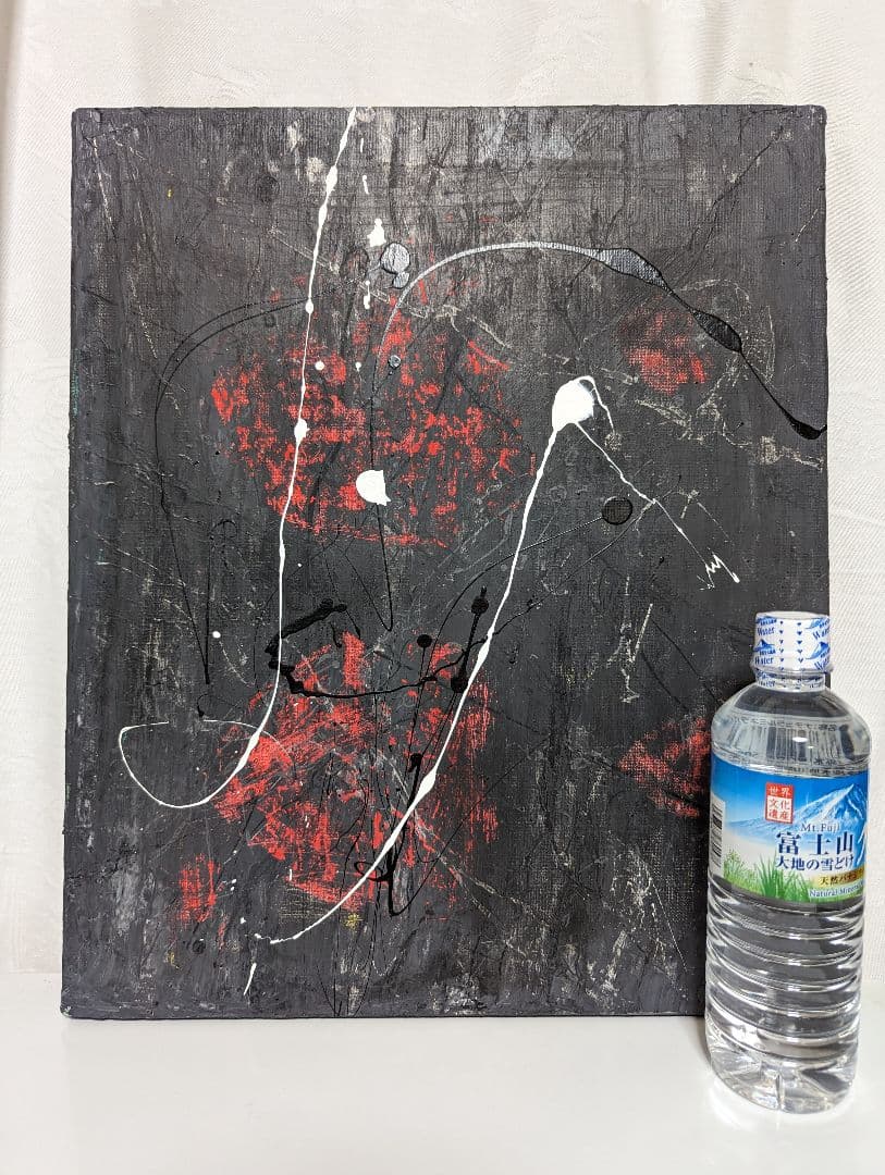 アクリル画　Ｆ8　抽象画　絵画　美術品　現代絵画　アート　コンテンポラリー　戦争