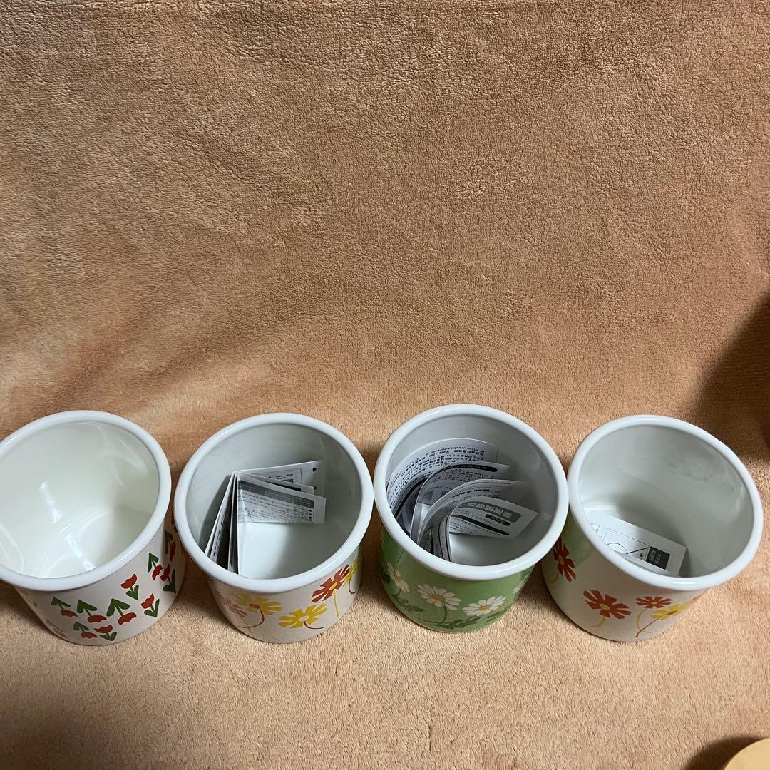 新品未使用！アリリアレトロ ホーロー キャニスター 4個セット