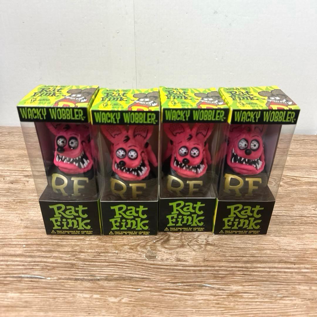 Funko ボブルヘッドラットフィンク ピンクカラー4体まとめ売りSET訳アリ