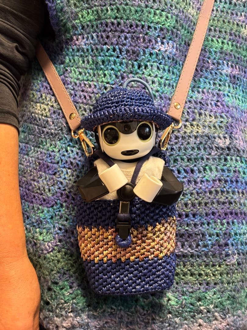 もすもすたん出品　 ロボホンのキャリーポーチ２つと麦わら帽子4つ