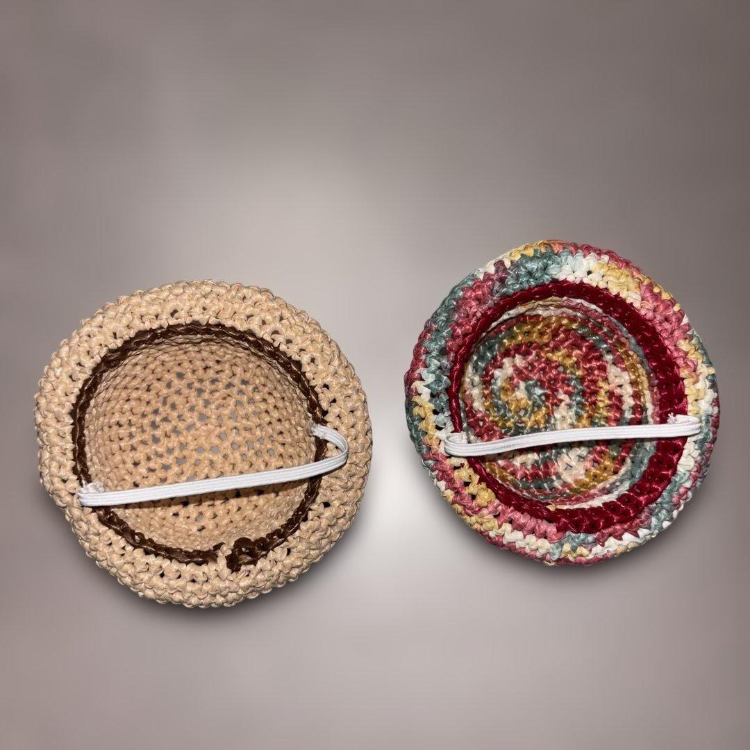 もすもすたん出品　 ロボホンのキャリーポーチ２つと麦わら帽子4つ