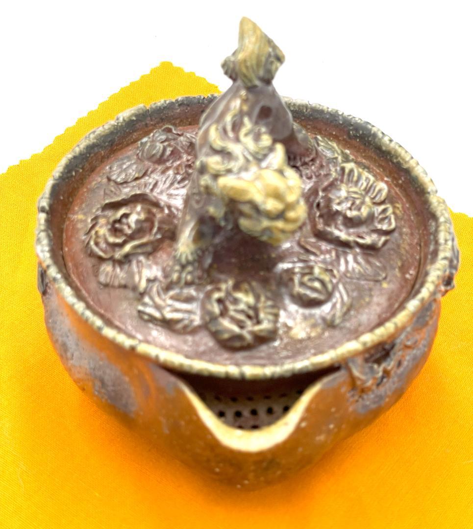 備前焼　難波誠治作　獅子　宝瓶　NS2