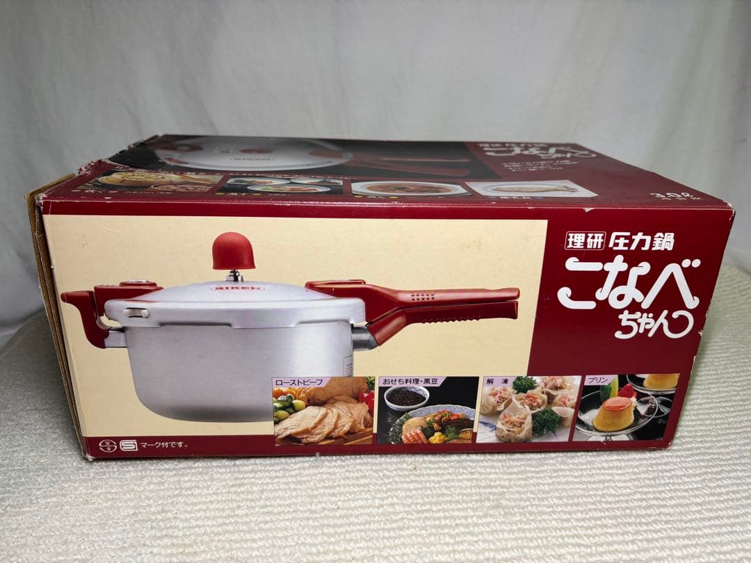 未使用 理研 圧力鍋 こなべちゃん 3.0ℓ 4合炊 RIKEN