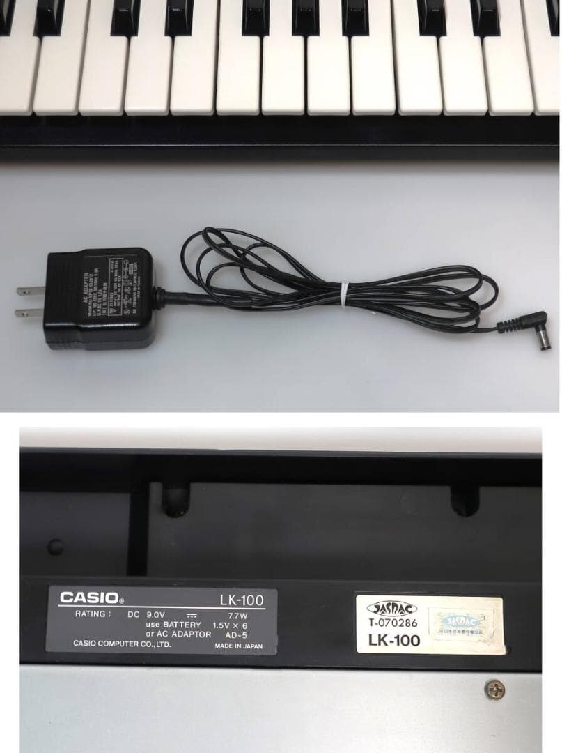 良好 CASIO 電子ピアノ キーボード tonebank LK-100 清掃済
