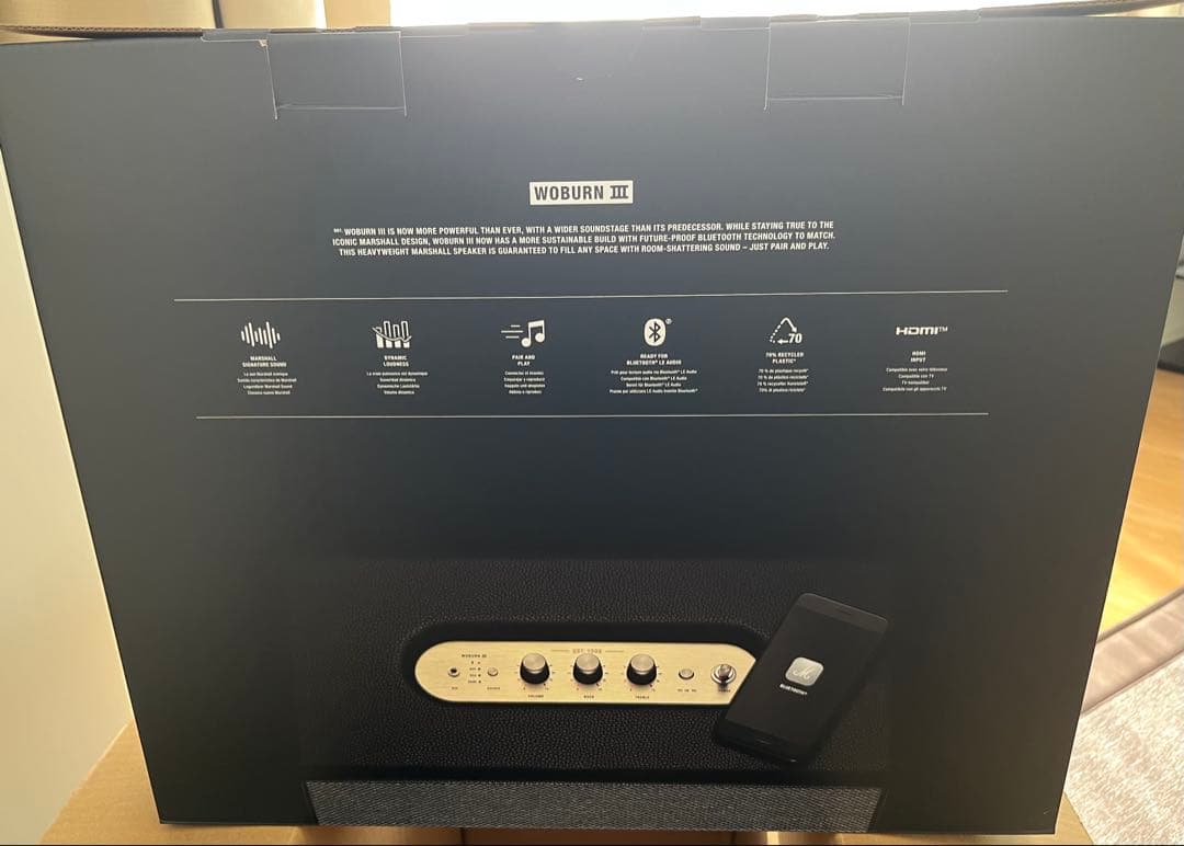 スピーカー・ウーファー Marshall WOBURN III Black