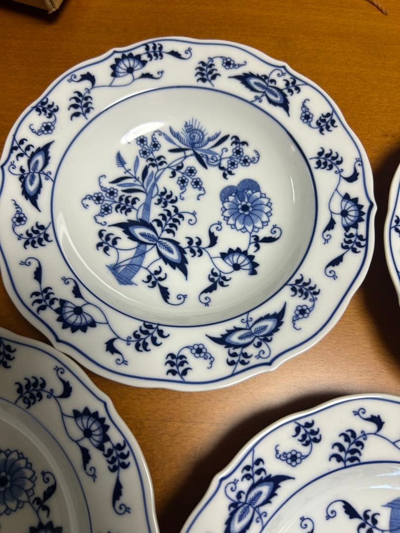 Blue Danube 中皿　スープ　5枚セット