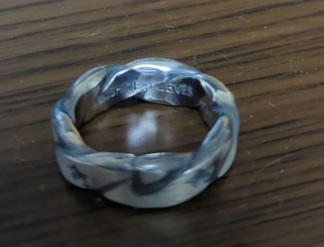 ナバホ族 サンシャインリーブス スターツイスト リング　15号