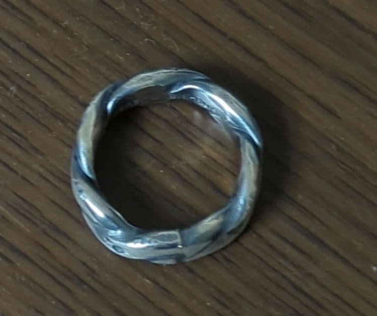 ナバホ族 サンシャインリーブス スターツイスト リング　15号