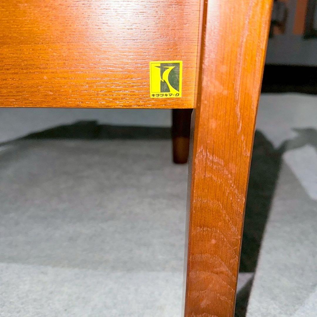 【飛騨産業 キツツキ】花柄 木製アームチェア クラシックチェア キャスターなし