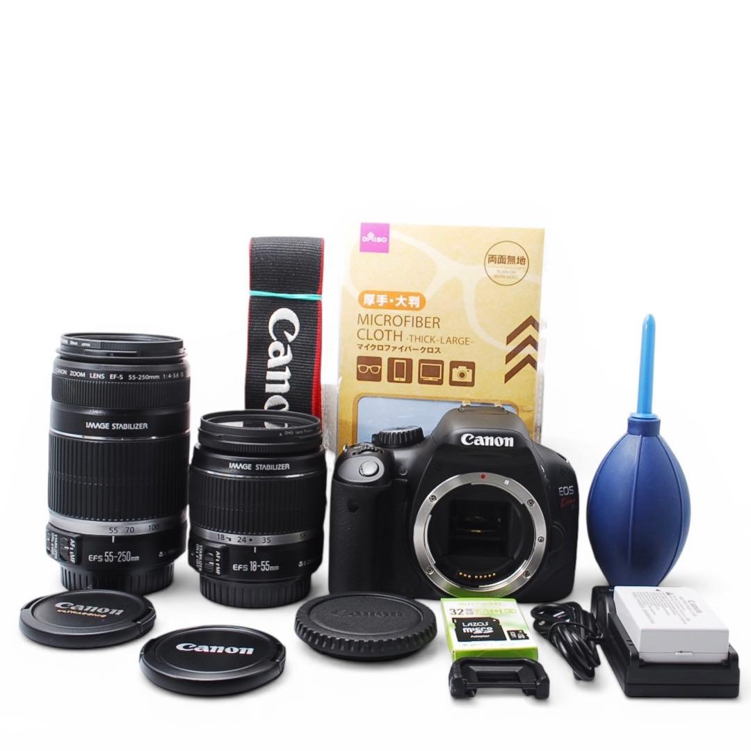 初心者◎Canon Kiss X4 ダブルレンズ ショット121回 手振れ補正