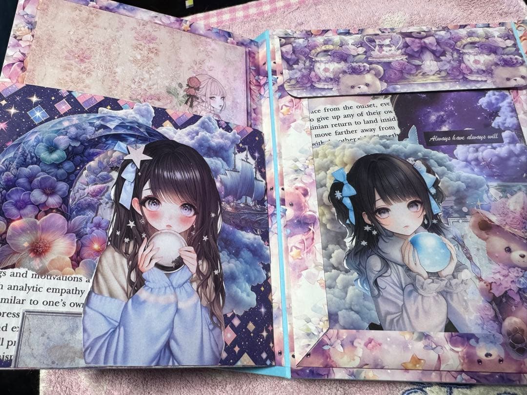 女の子のおすそ分けファイル　ブルー系