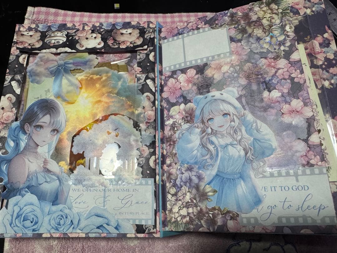 女の子のおすそ分けファイル　ブルー系