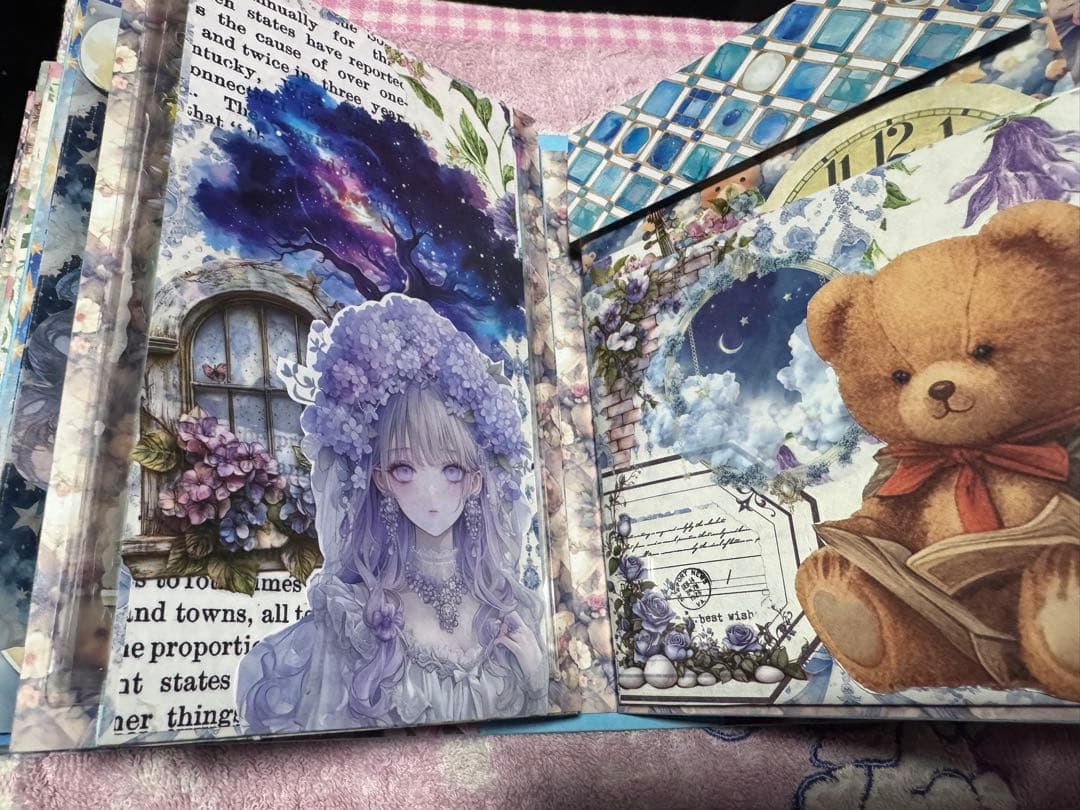 女の子のおすそ分けファイル　ブルー系