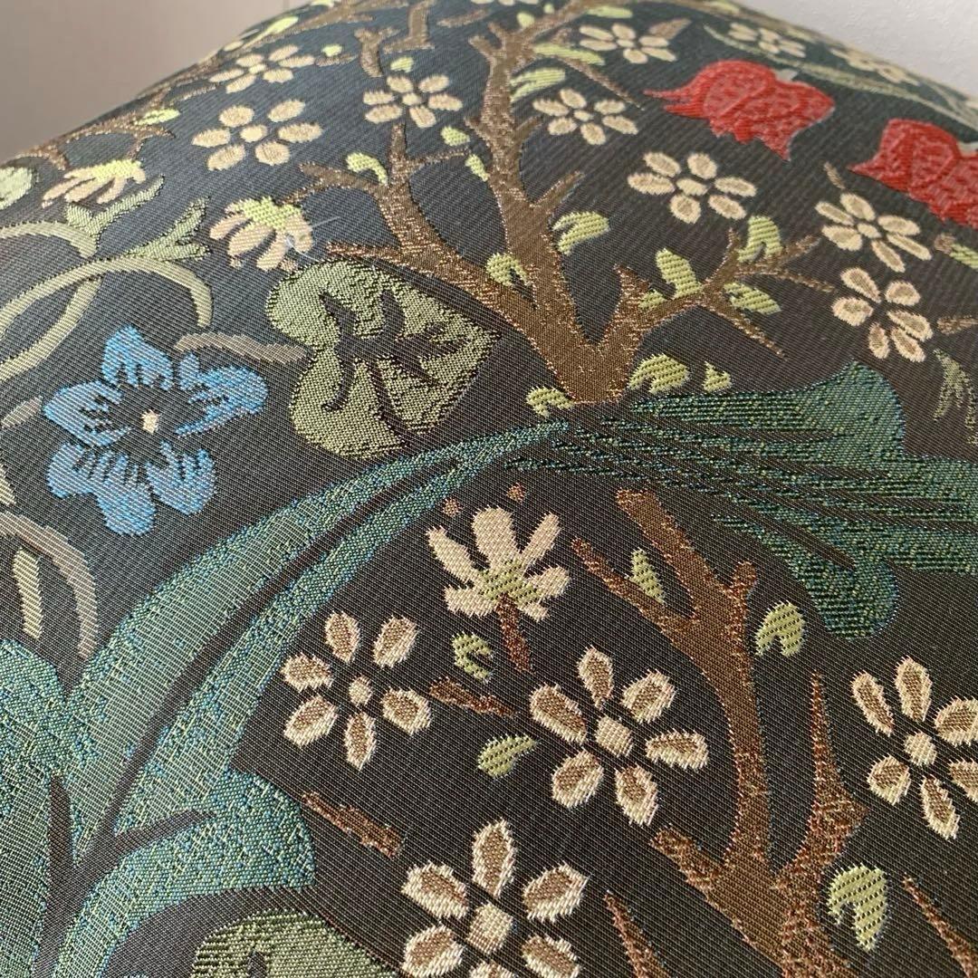 クンユ　#966 クッションカバー　44角 ブラックソーン