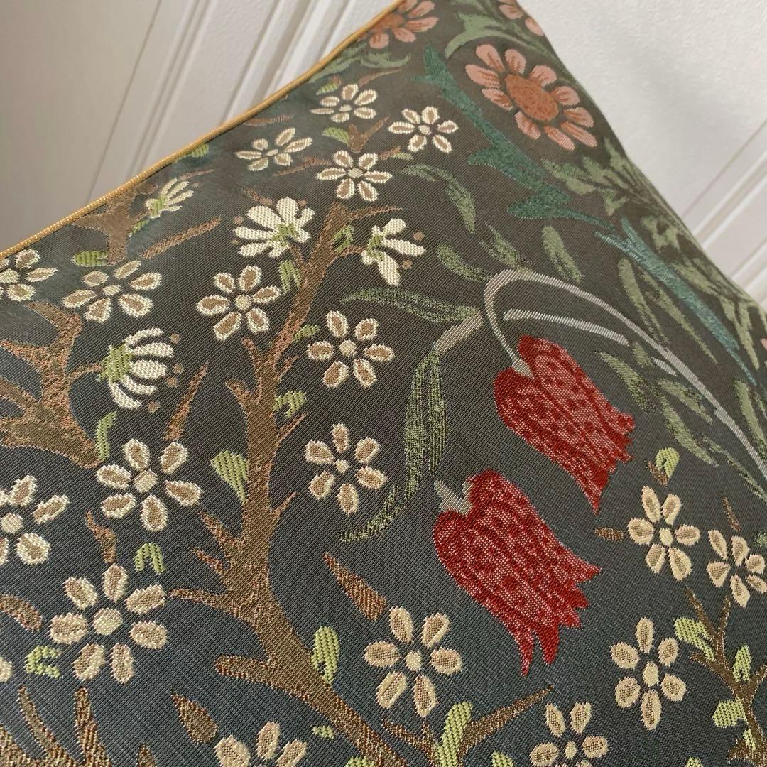 クンユ　#966 クッションカバー　44角 ブラックソーン