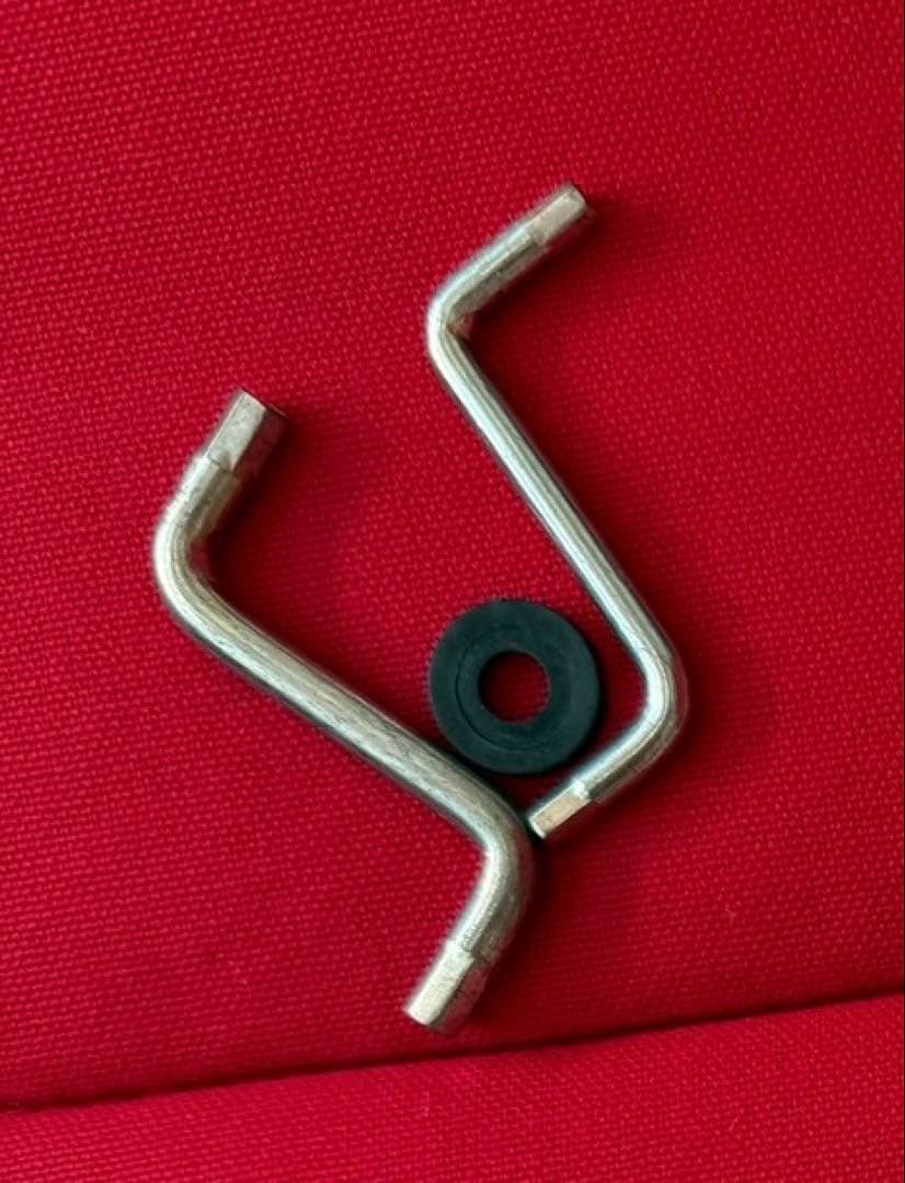 【廃盤希少】ロッキングチェア レッド×ナチュラル（分解発送・送料込）