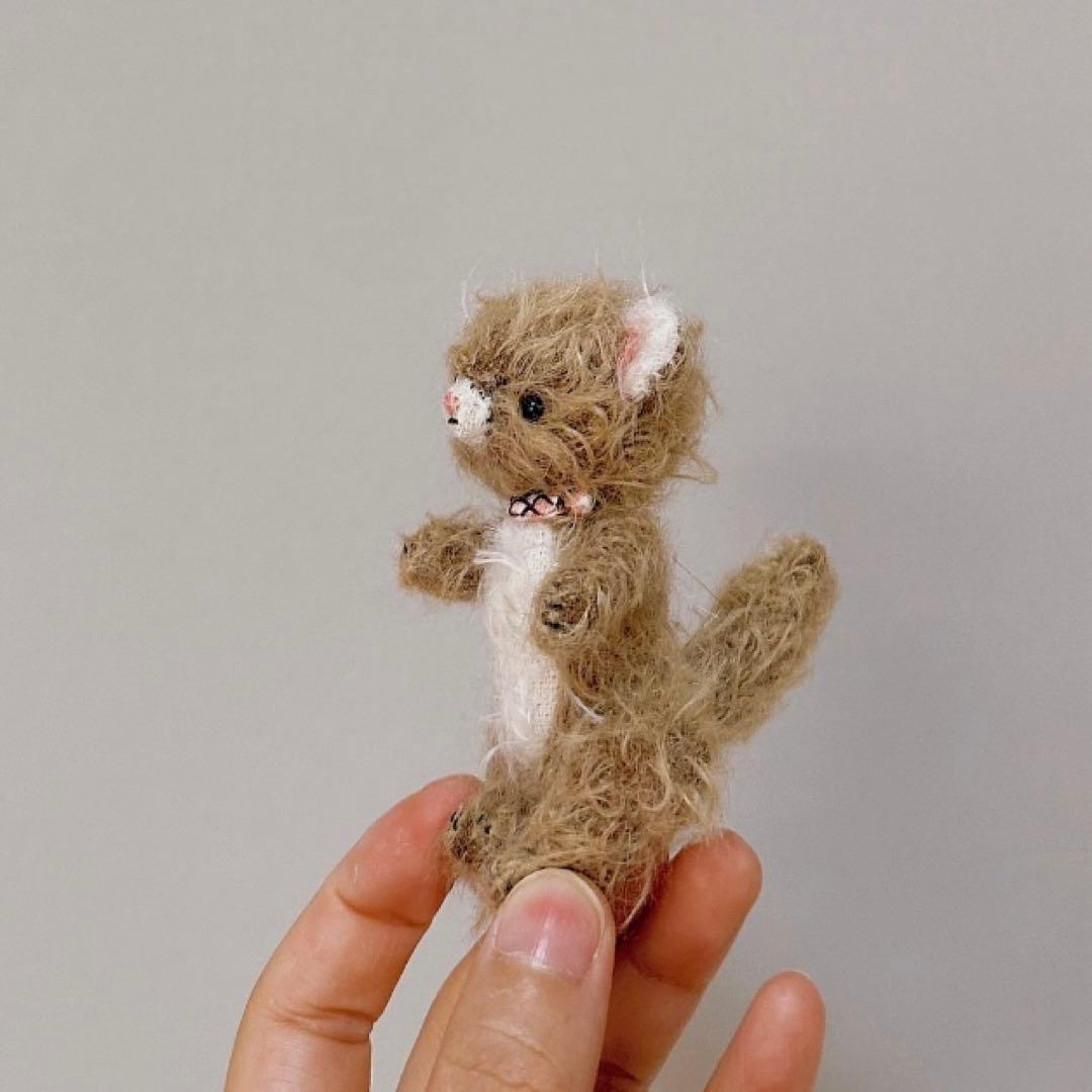 ミニミニ仔猫 ぬいぐるみ アーティストベア 海外作家様 人形のお供 テディベア