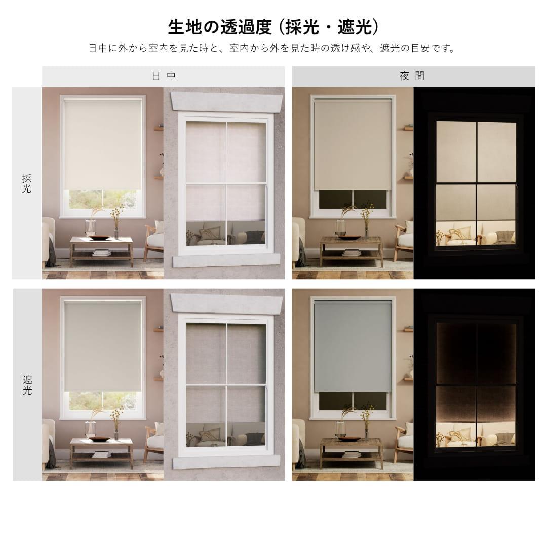 【値下げ】未使用　ロールスクリーン　花柄　ブルー　グリーン　98×94