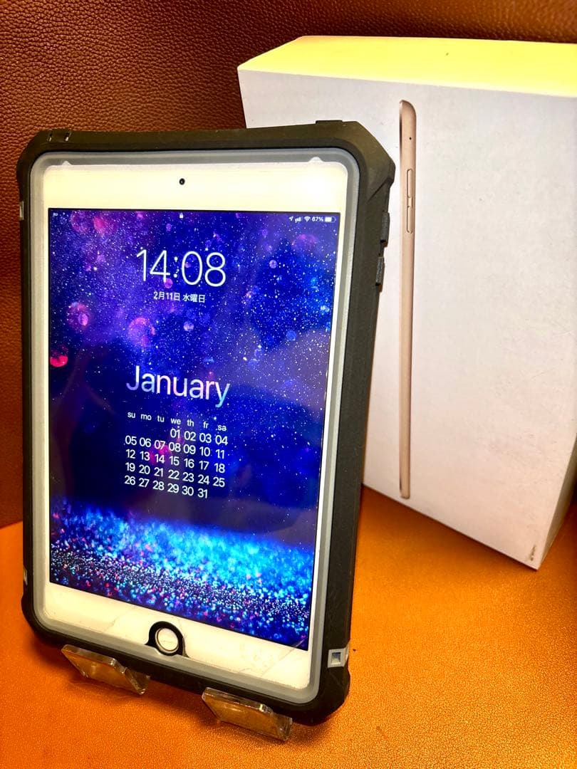 iPadmini4 64GB WiFi+Cellular/硬質フィルム 付属品付