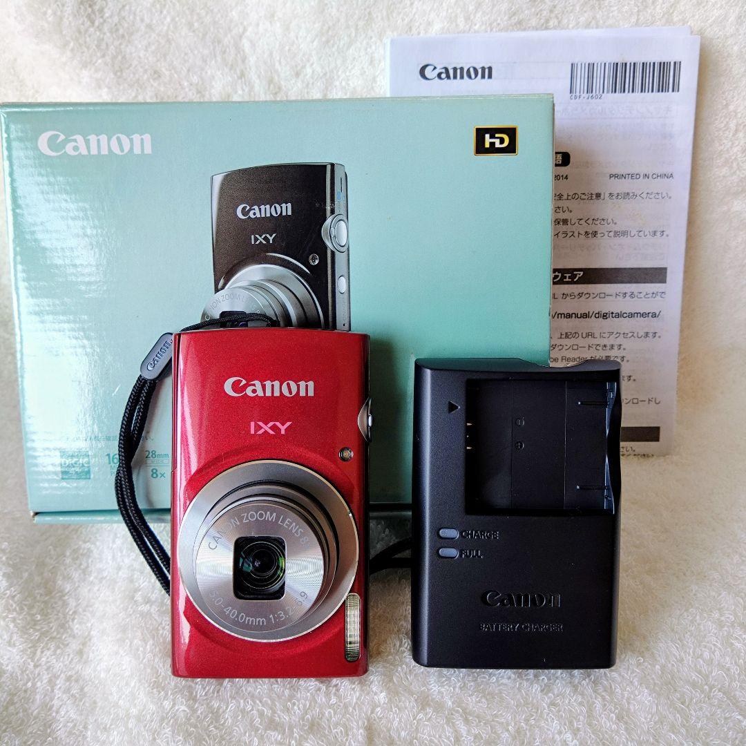 極美品 Canon IXY 120 レッド 元箱付 充電器 動作確認済