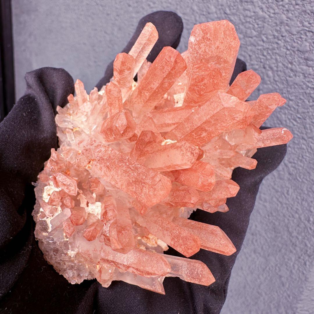 爆レア❗️浄化❗️超綺麗♡超強いパワー ピンク ヒマラヤ クラスター天然石A1613