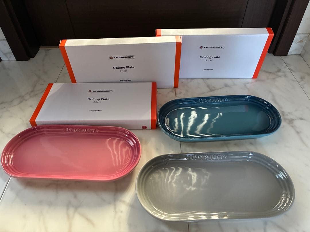 LE CREUSET ★オブロングプレート 25cm★3セット