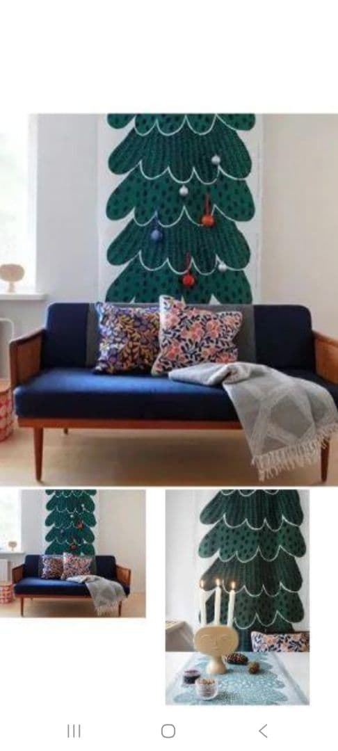 美品！島塚絵里デザイン　北欧クッションカバー