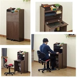 《新品・送料無料》Solano　ライティングデスク　60幅　DBR/NA/WH