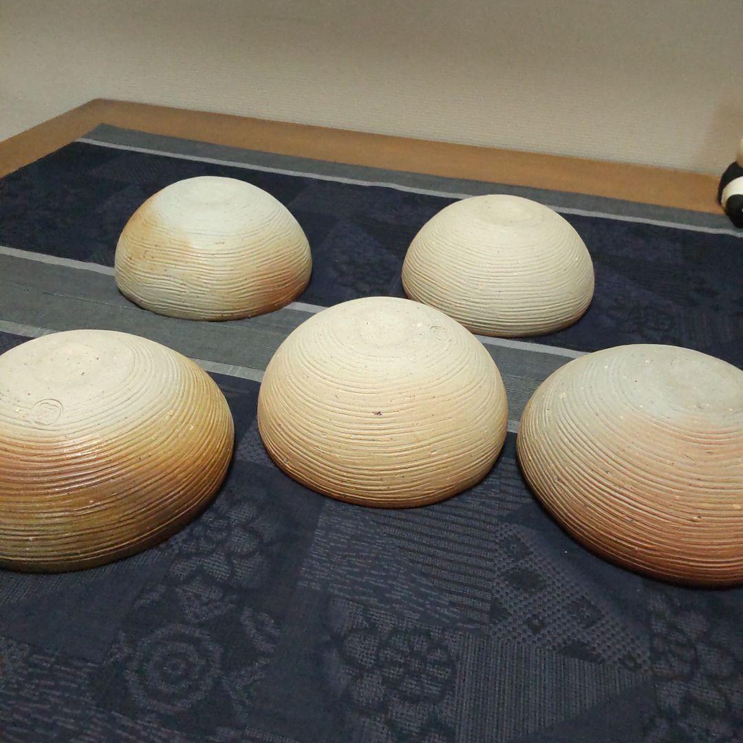 丸 鉢 5ケ 備前焼 B