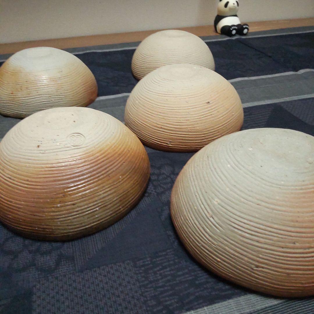丸 鉢 5ケ 備前焼 B