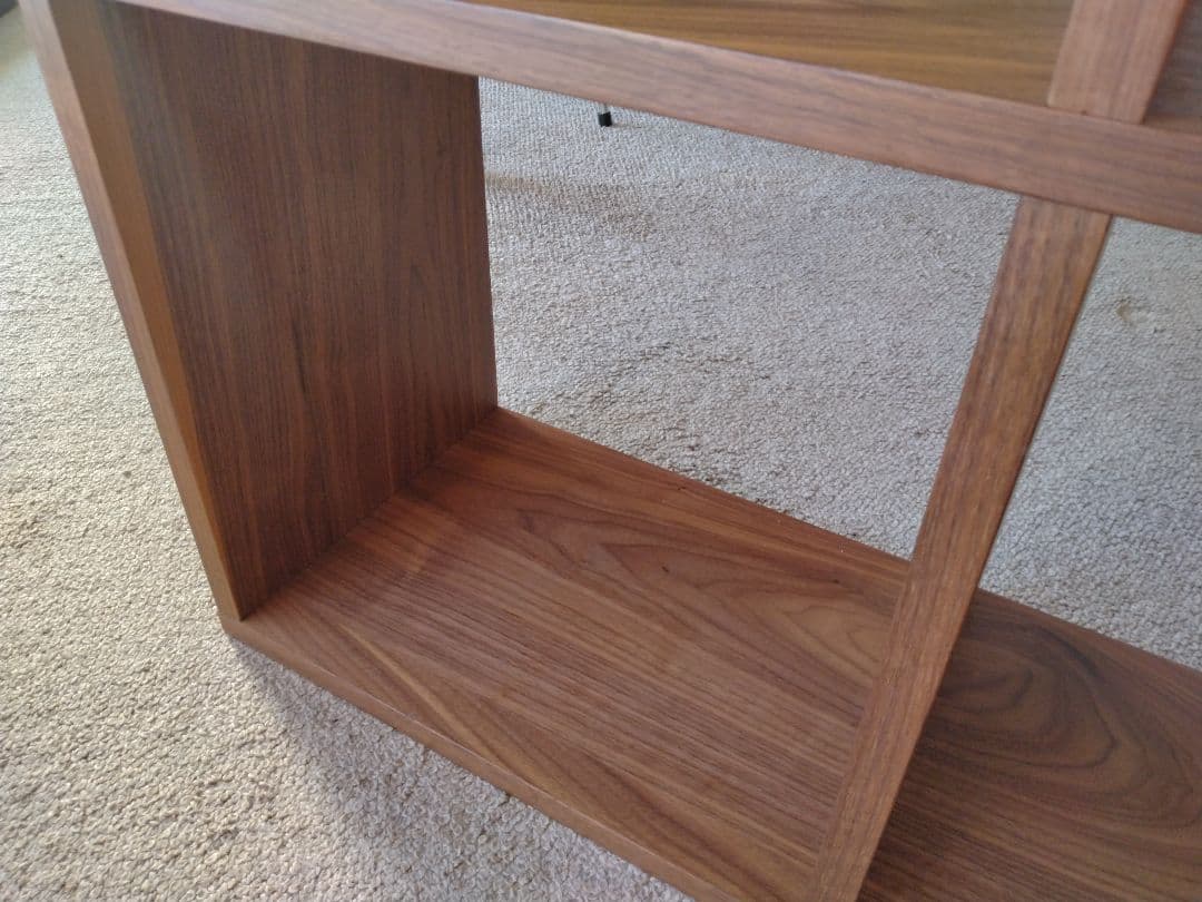 【美品】MUJI無印良品 スタッキングシェルフ3×2/ウォルナット材/ラック棚