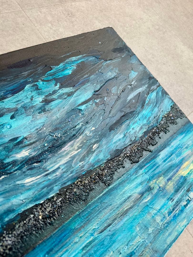 アクリル画テクスチャーアートno.174抽象画キャンバスアートパネル風景画