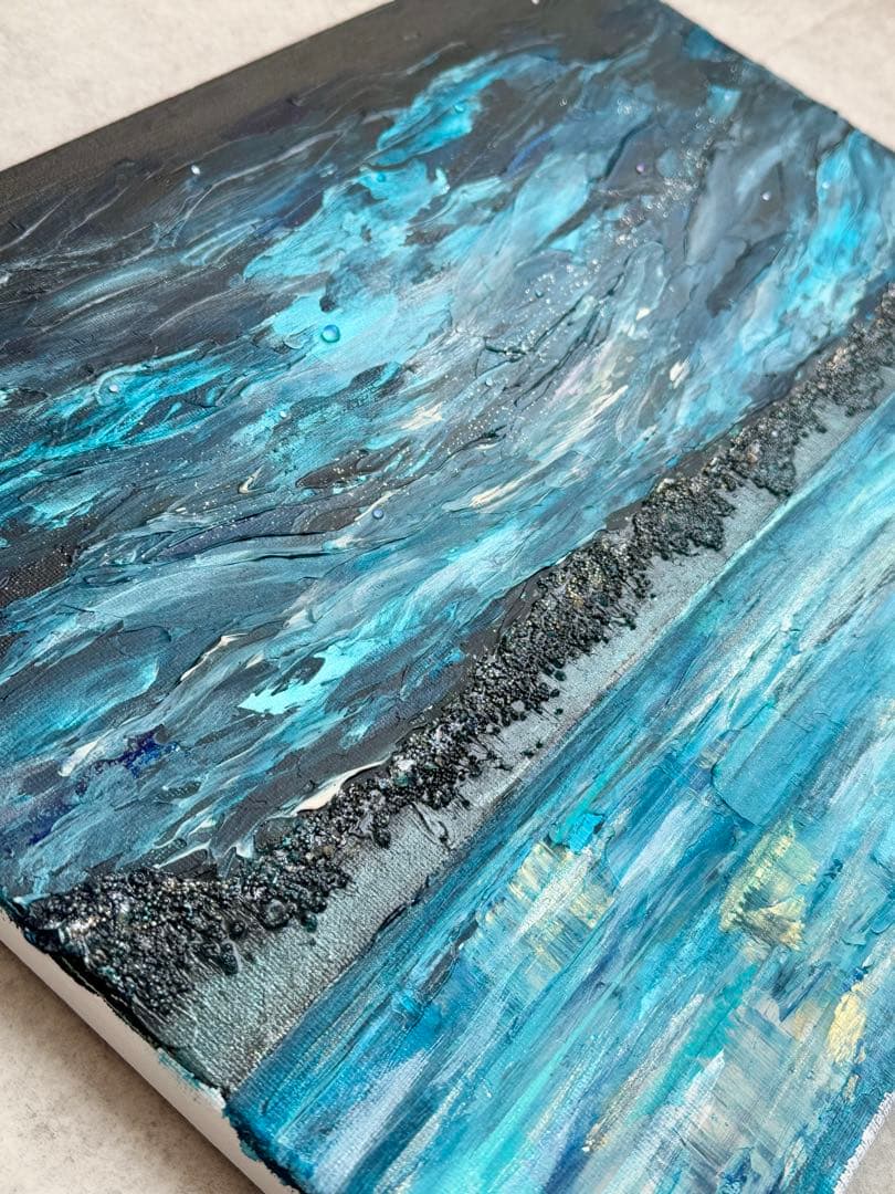 アクリル画テクスチャーアートno.174抽象画キャンバスアートパネル風景画